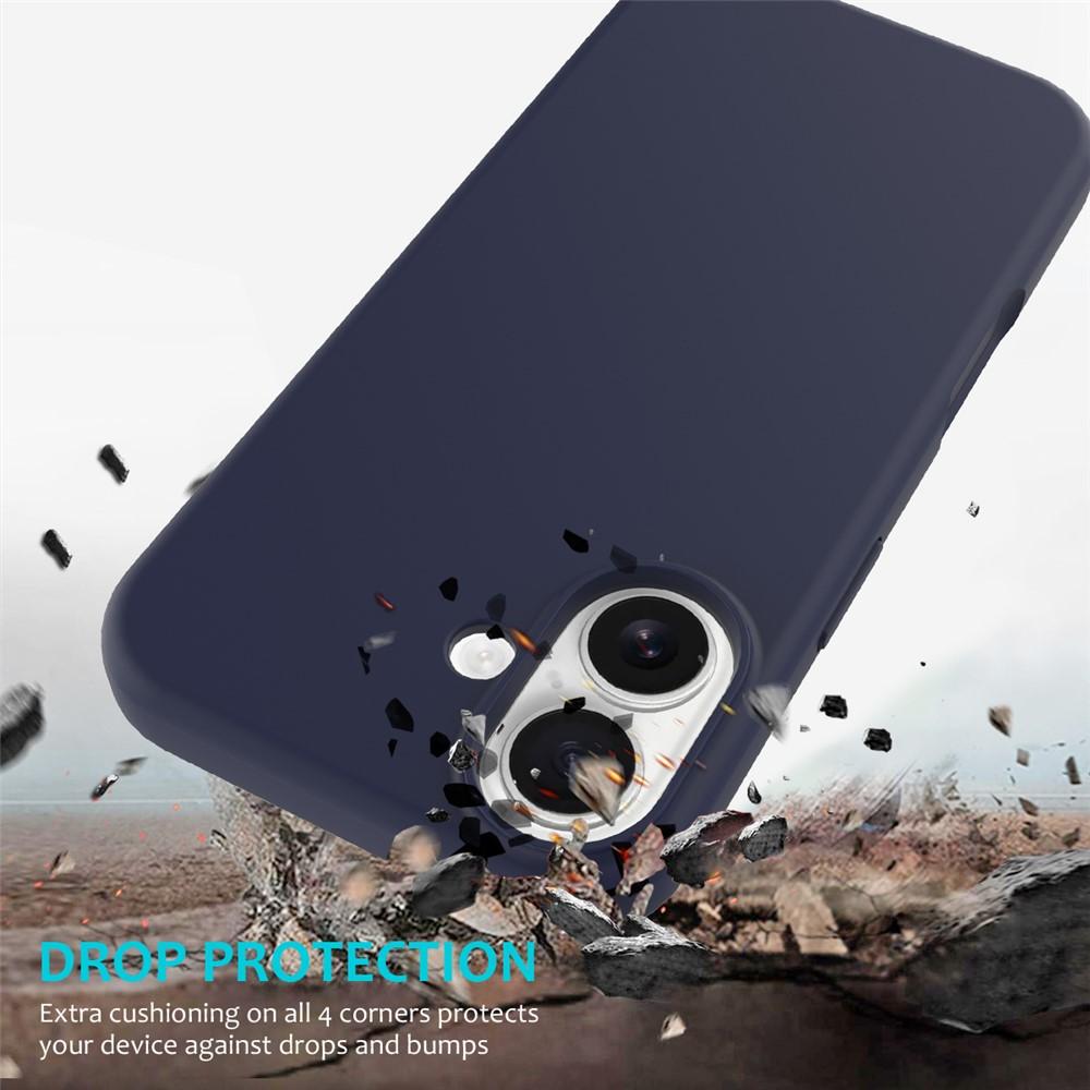 Kuva:  iPhone 17 kuori nestemäisestä silikonista - keskiyön sininen