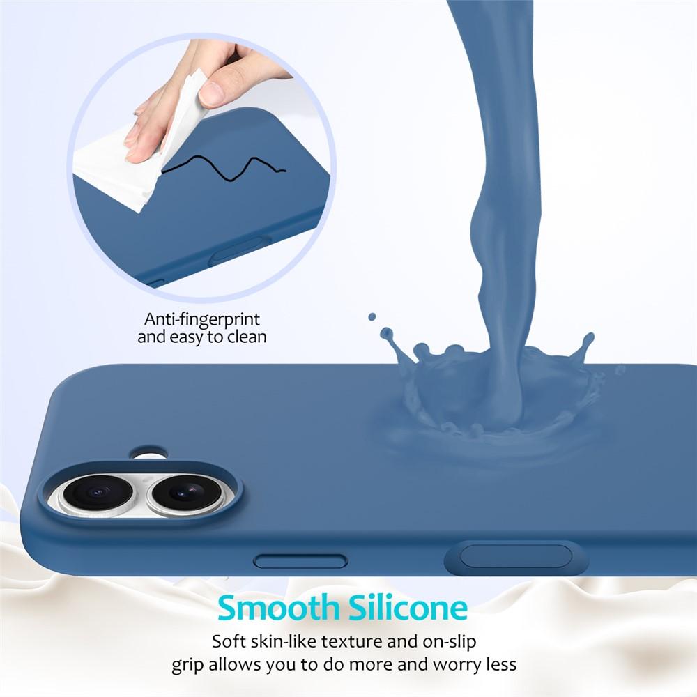 Billede af iPhone 17 Støddæmpende Silikonecover - Blå