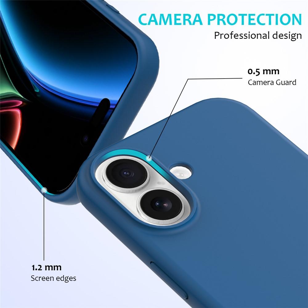 Billede af iPhone 17 Støddæmpende Silikonecover - Blå