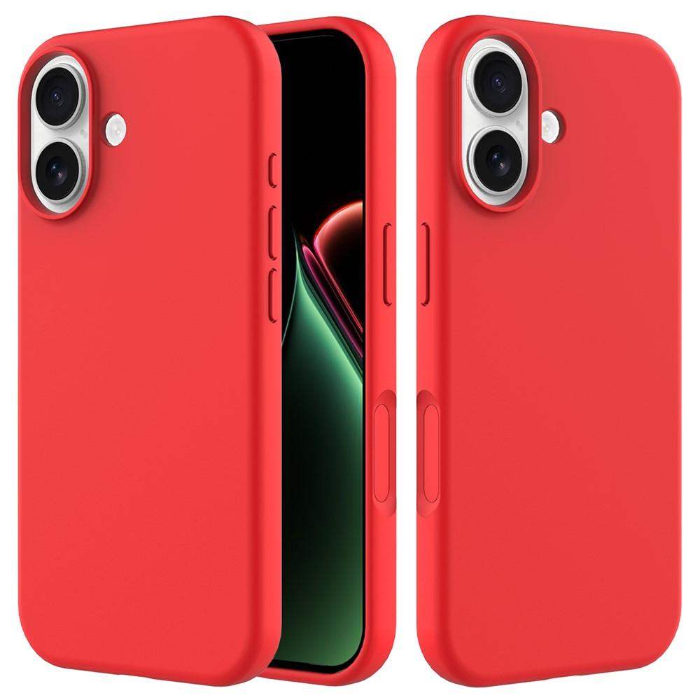 Kuva:  iPhone 17 Kuori - Iskunkestävä Punainen Silikoni