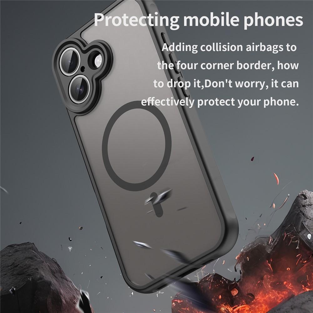 Billede af iPhone 17 Cover med MagSafe, Stødsikker PC + TPU - Sort