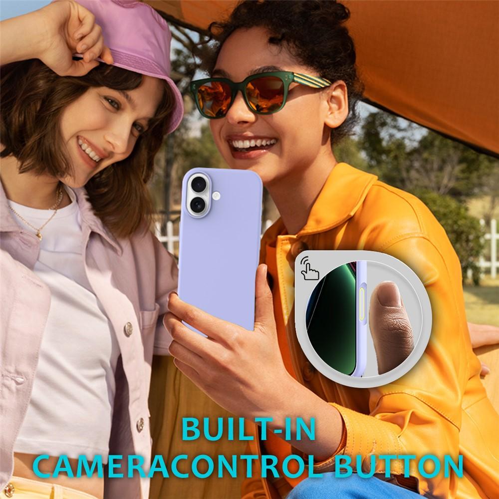 Billede af iPhone 17 Støddæmpende Silikonecover - Lilla