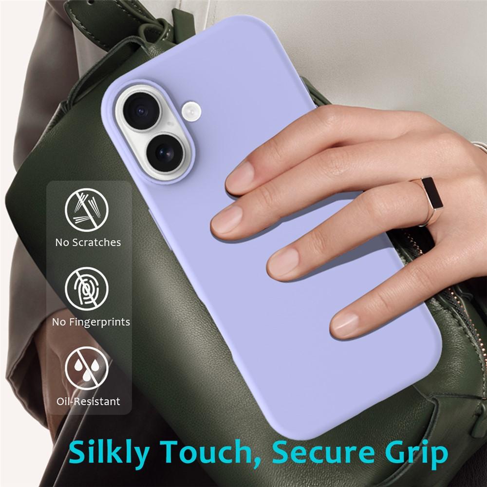 Billede af iPhone 17 Støddæmpende Silikonecover - Lilla
