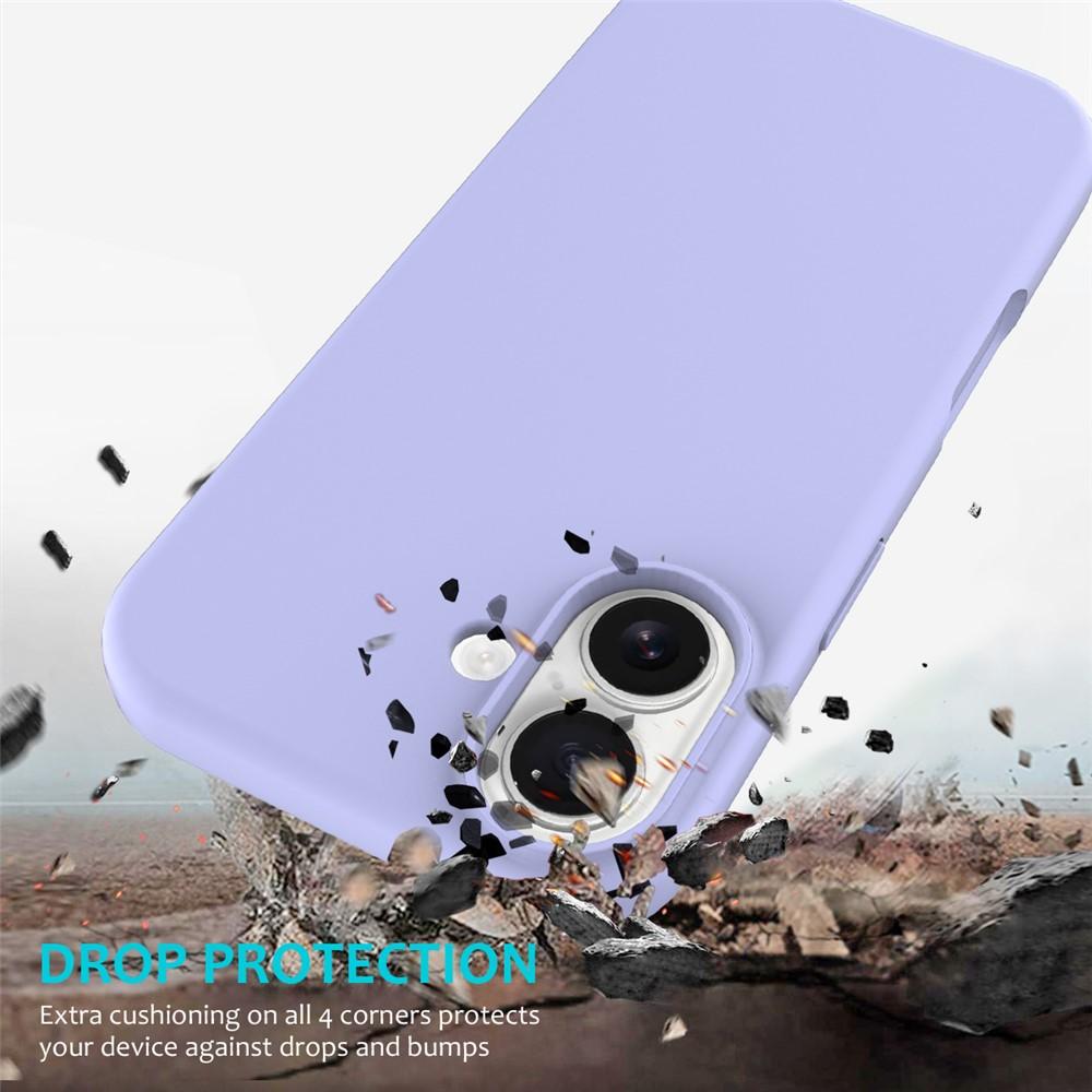 Billede af iPhone 17 Støddæmpende Silikonecover - Lilla