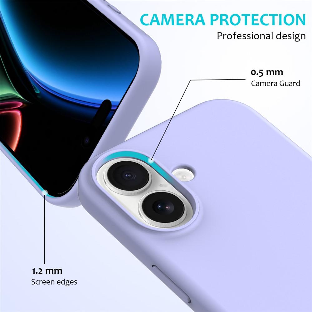 Billede af iPhone 17 Støddæmpende Silikonecover - Lilla