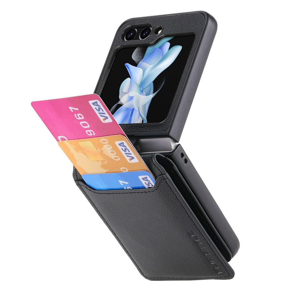 Kuva:  Samsung Galaxy Z Flip7/6 5G -suojakuori korttipaikalla - Musta