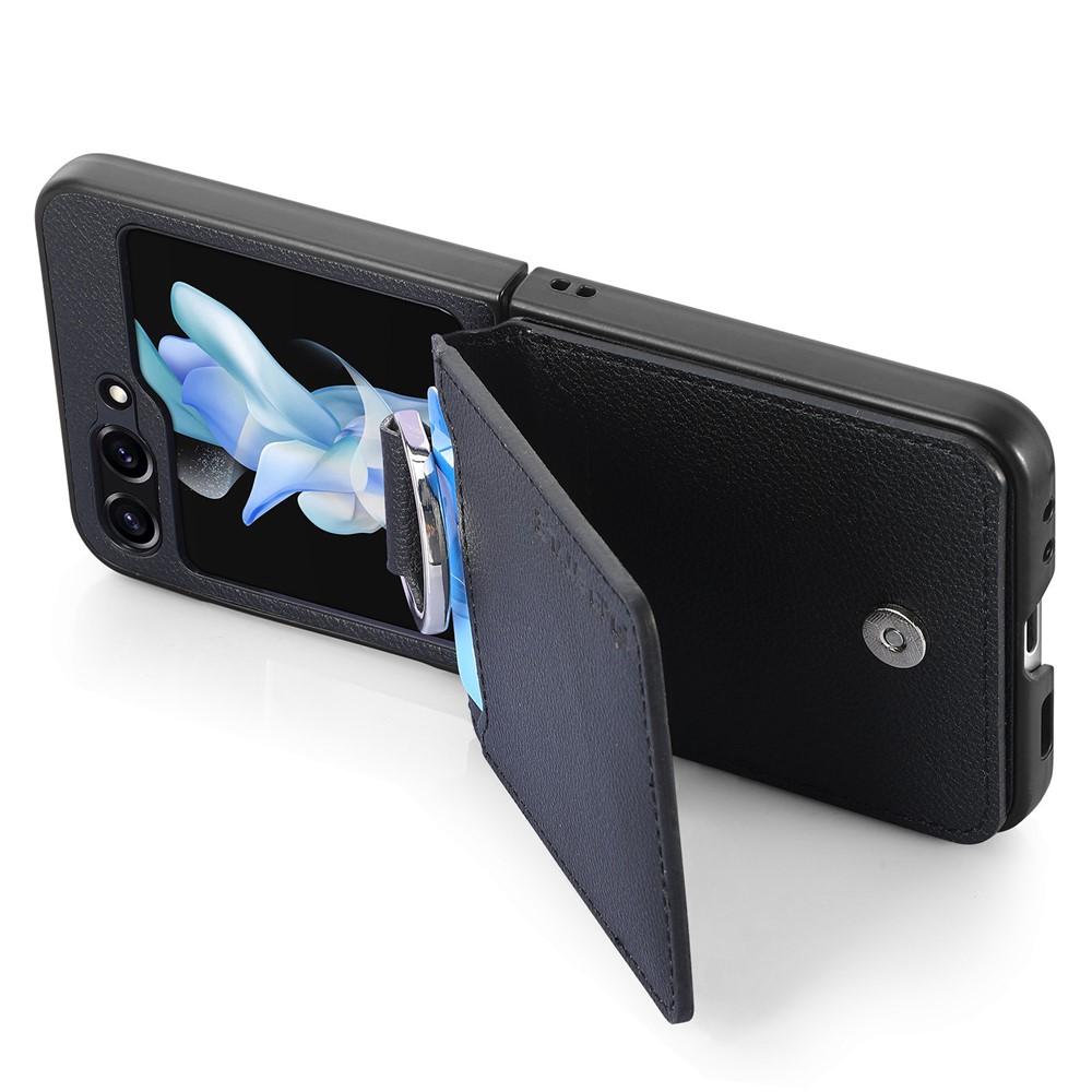 Kuva:  Samsung Galaxy Z Flip7/6 5G -suojakuori korttipaikalla - Musta