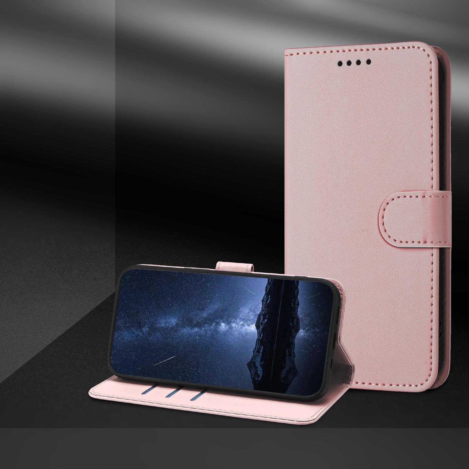 Billede af iPhone 17 Pro Læderetui Pung - Roséguld