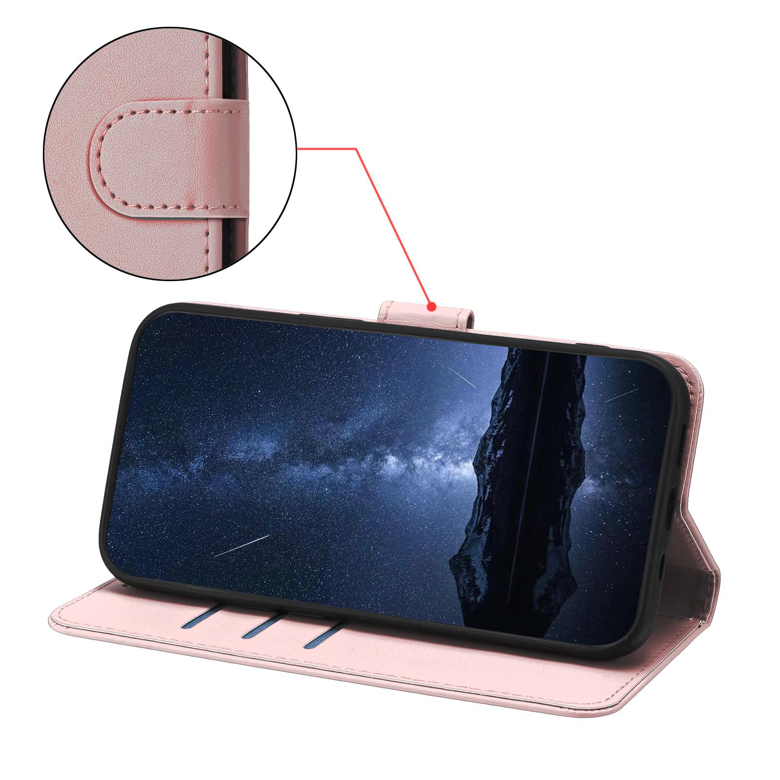 Billede af iPhone 17 Pro Læderetui Pung - Roséguld