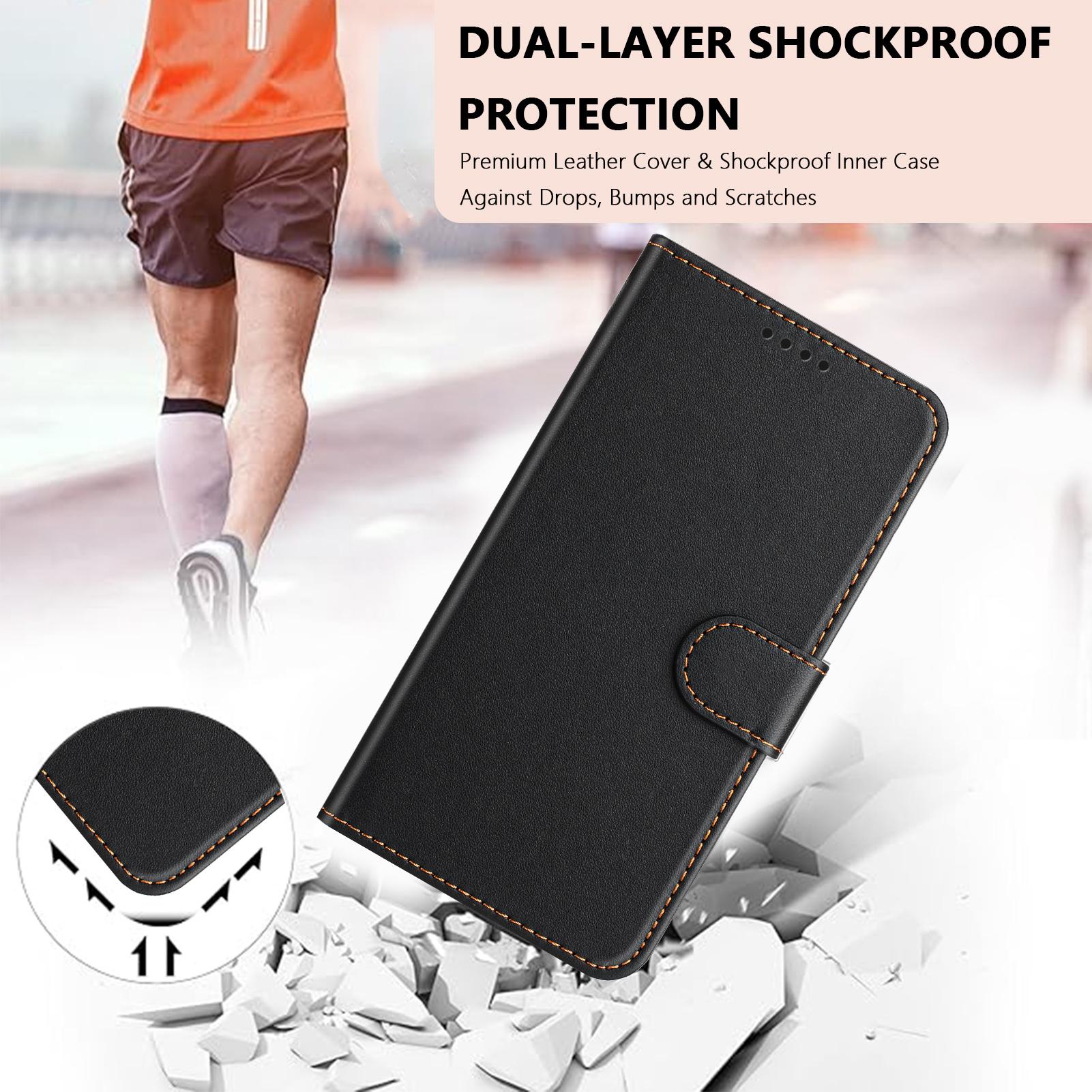 Billede af iPhone 17 Pro Max Læderetui Pung - Sort