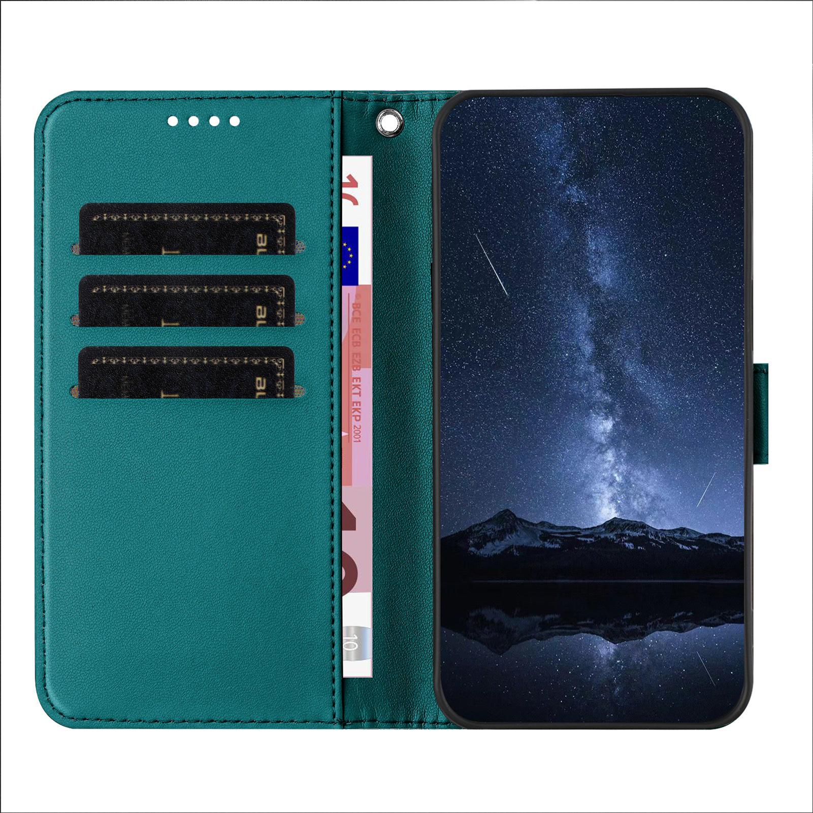 Bild von iPhone 17 Pro Max Lederhülle Geldbörse - Grün
