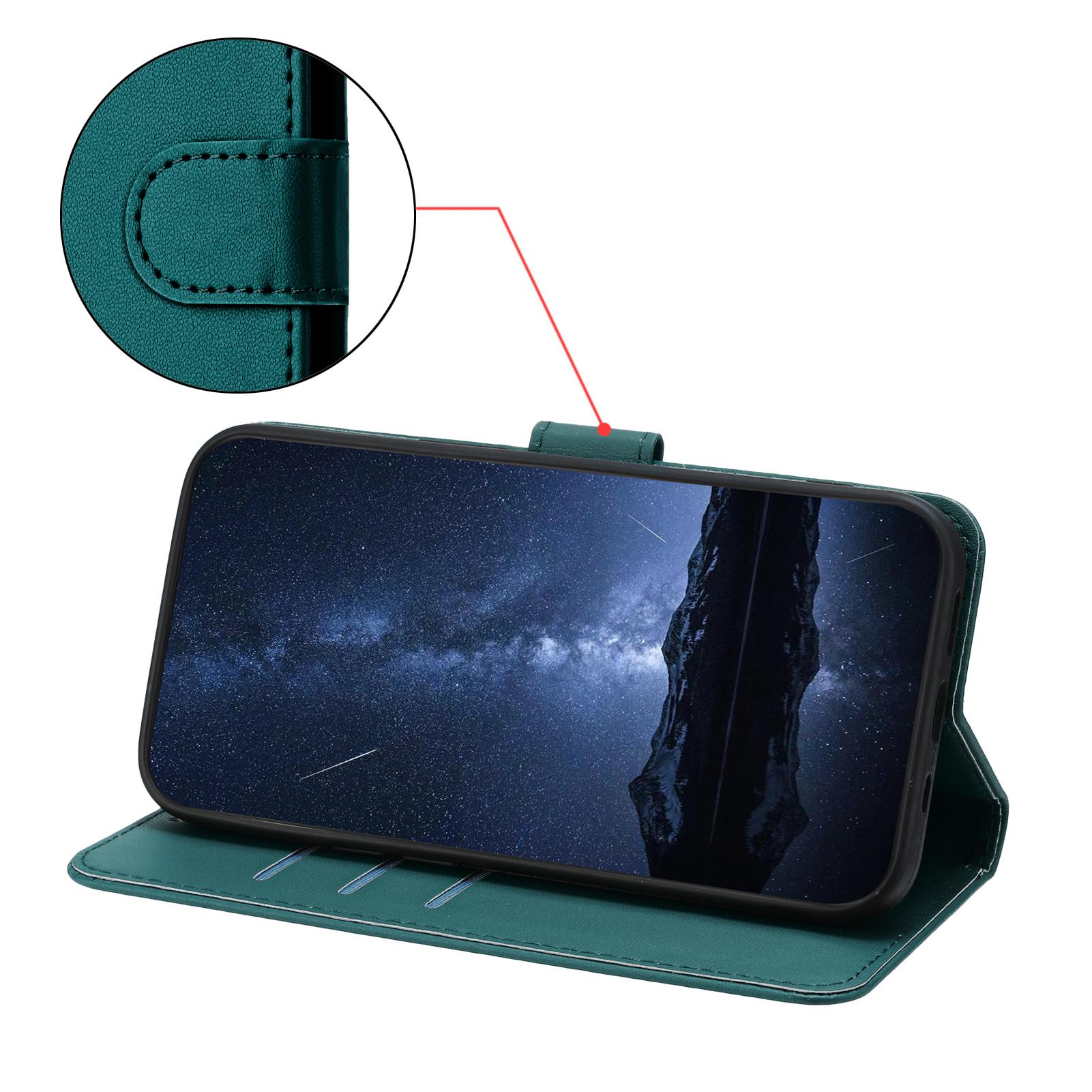 Bild von iPhone 17 Pro Max Lederhülle Geldbörse - Grün