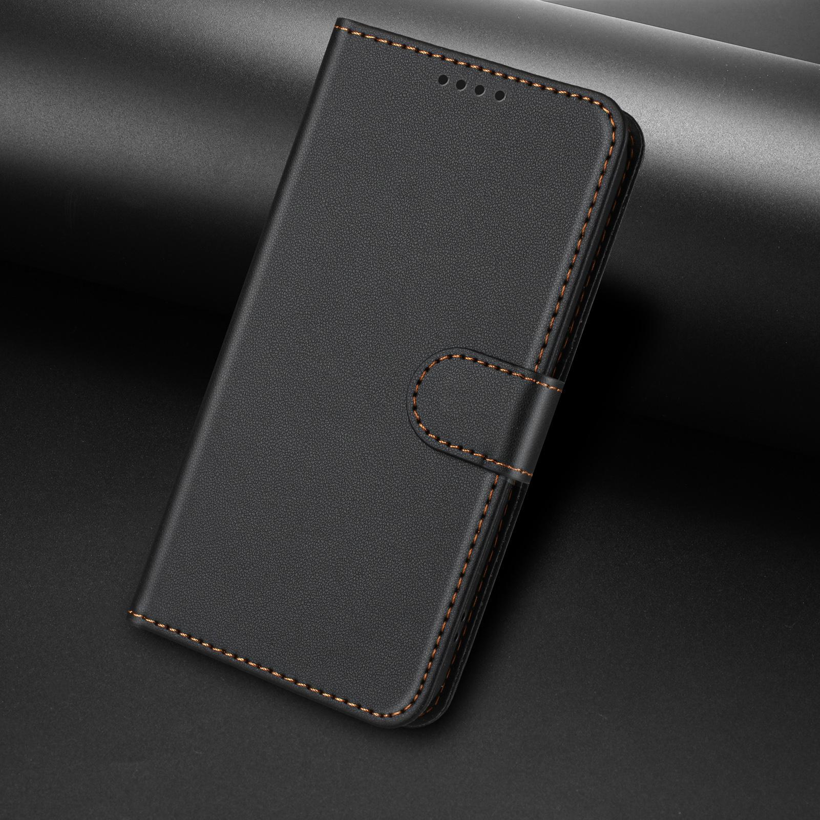 Billede af iPhone 17 Pro Læderpung Etui - Sort