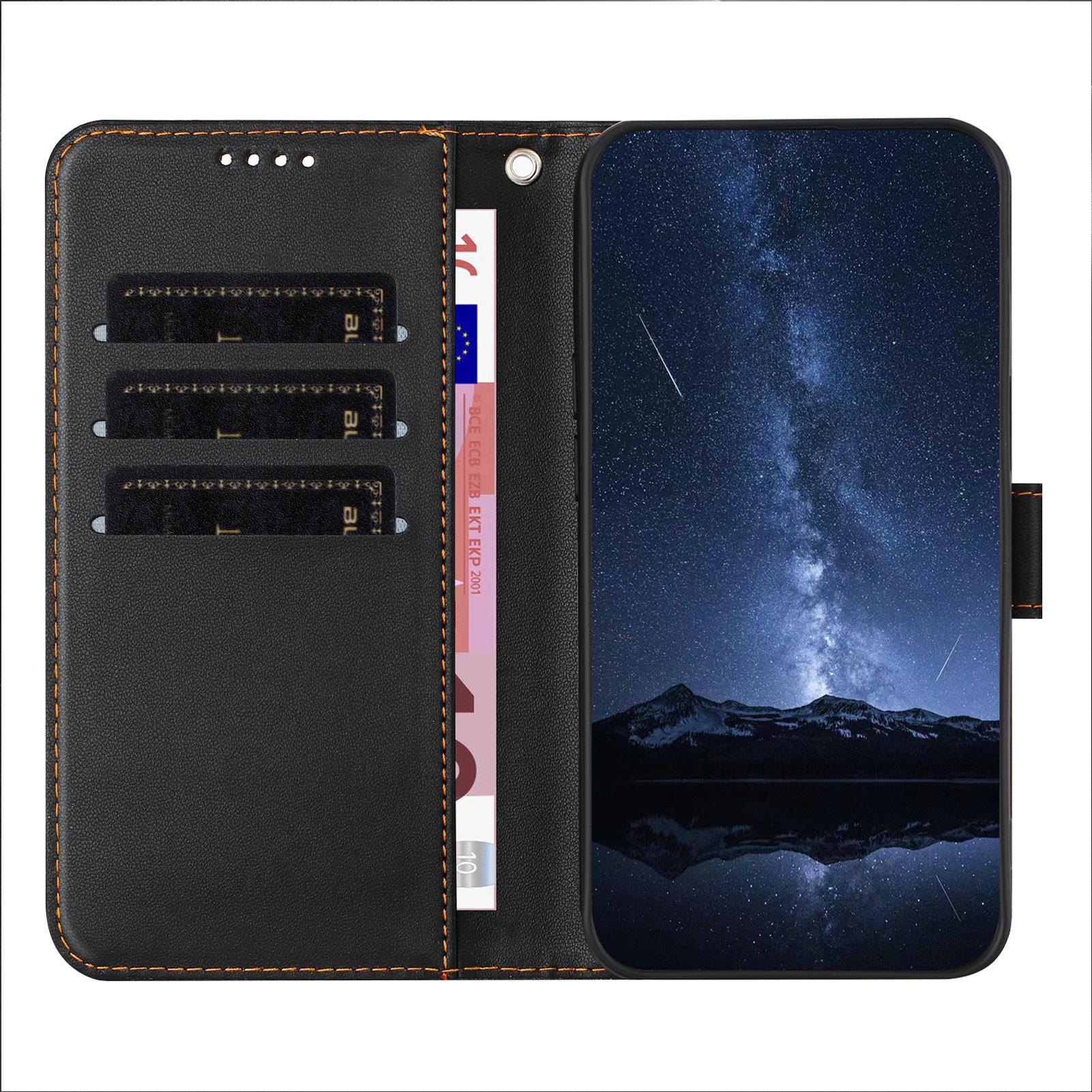 Billede af iPhone 17 Pro Læderpung Etui - Sort