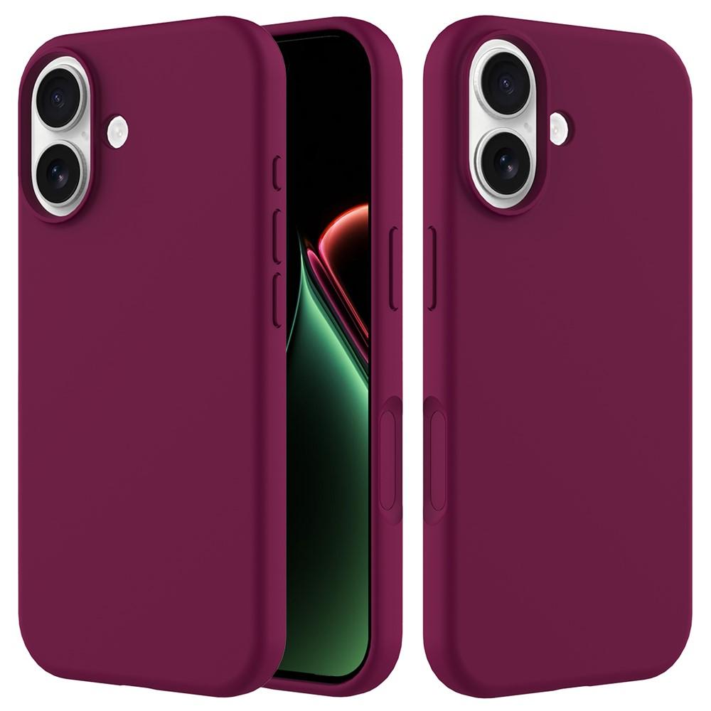 Kuva:  iPhone 17 Kuori - Iskunkestävä Viininpunainen Silikoni