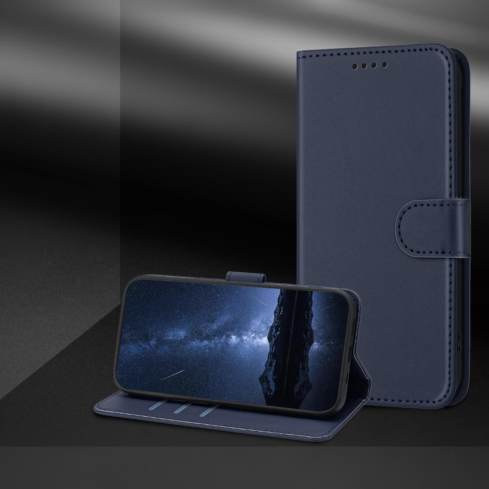 Bild von iPhone 17 Pro Max Lederhülle Geldbörse - Blau