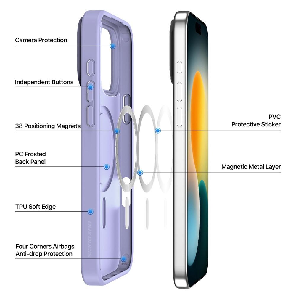Billede af iPhone 17 Pro Max Cover DUX DUCIS Yind PC+TPU - Lilla