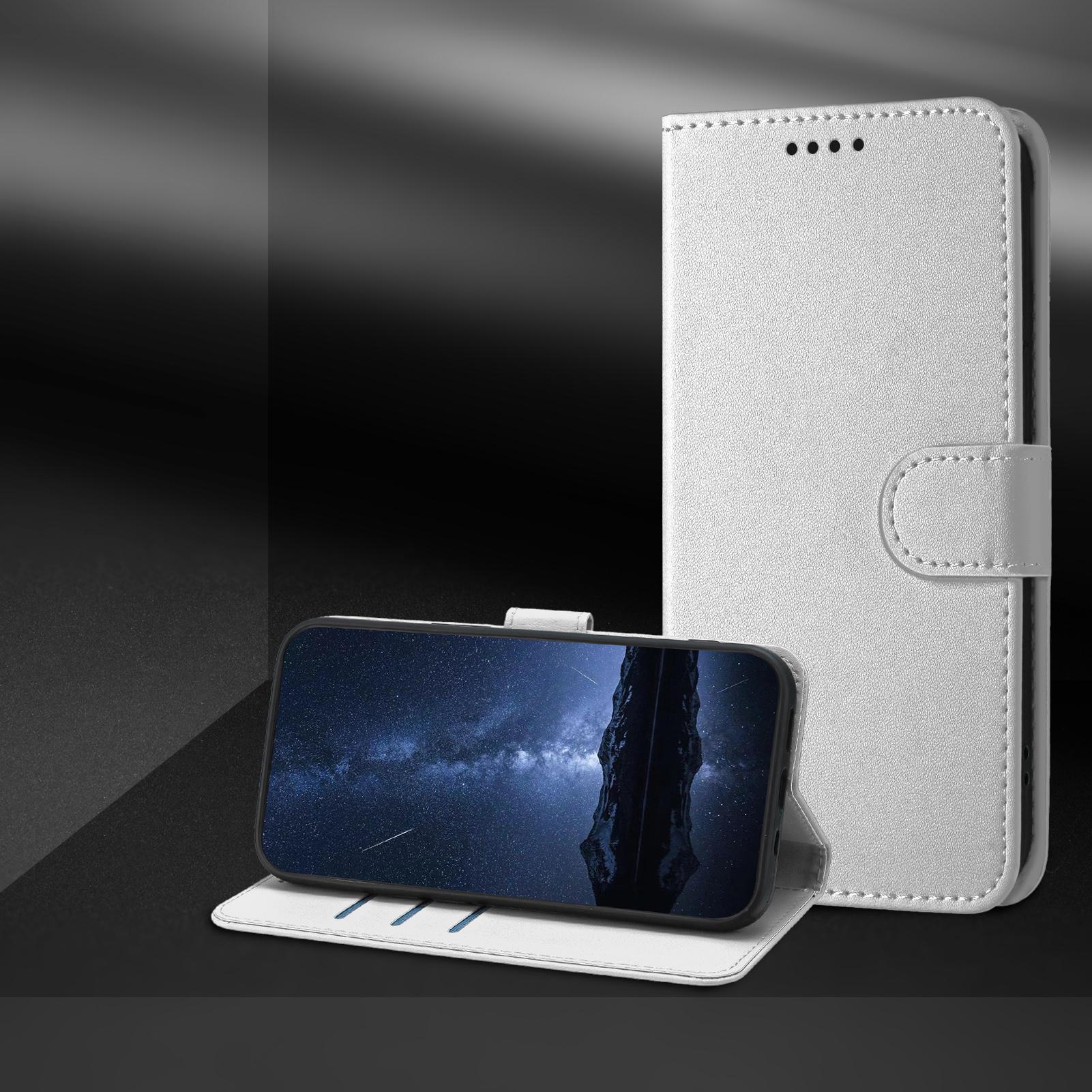Bild von iPhone 17 Pro Max Lederhülle Geldbörse - Silber