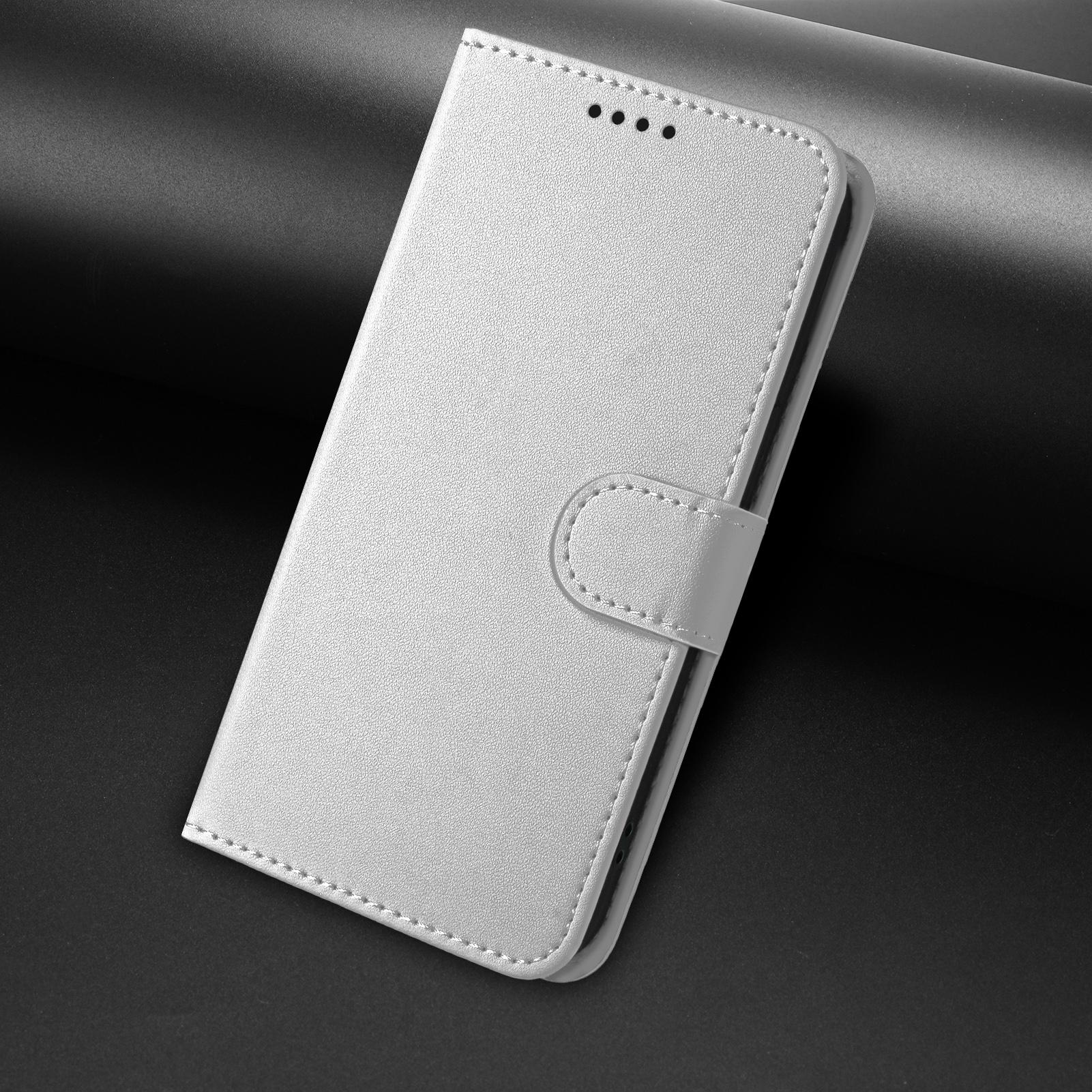 Bild von iPhone 17 Pro Max Lederhülle Geldbörse - Silber