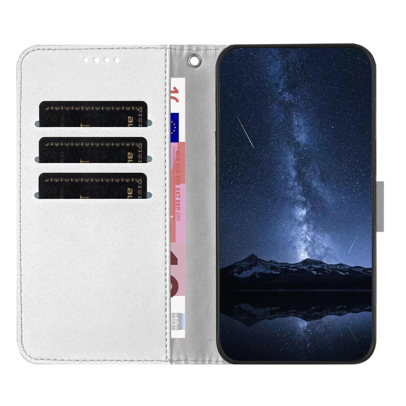 Bild von iPhone 17 Pro Max Lederhülle Geldbörse - Silber
