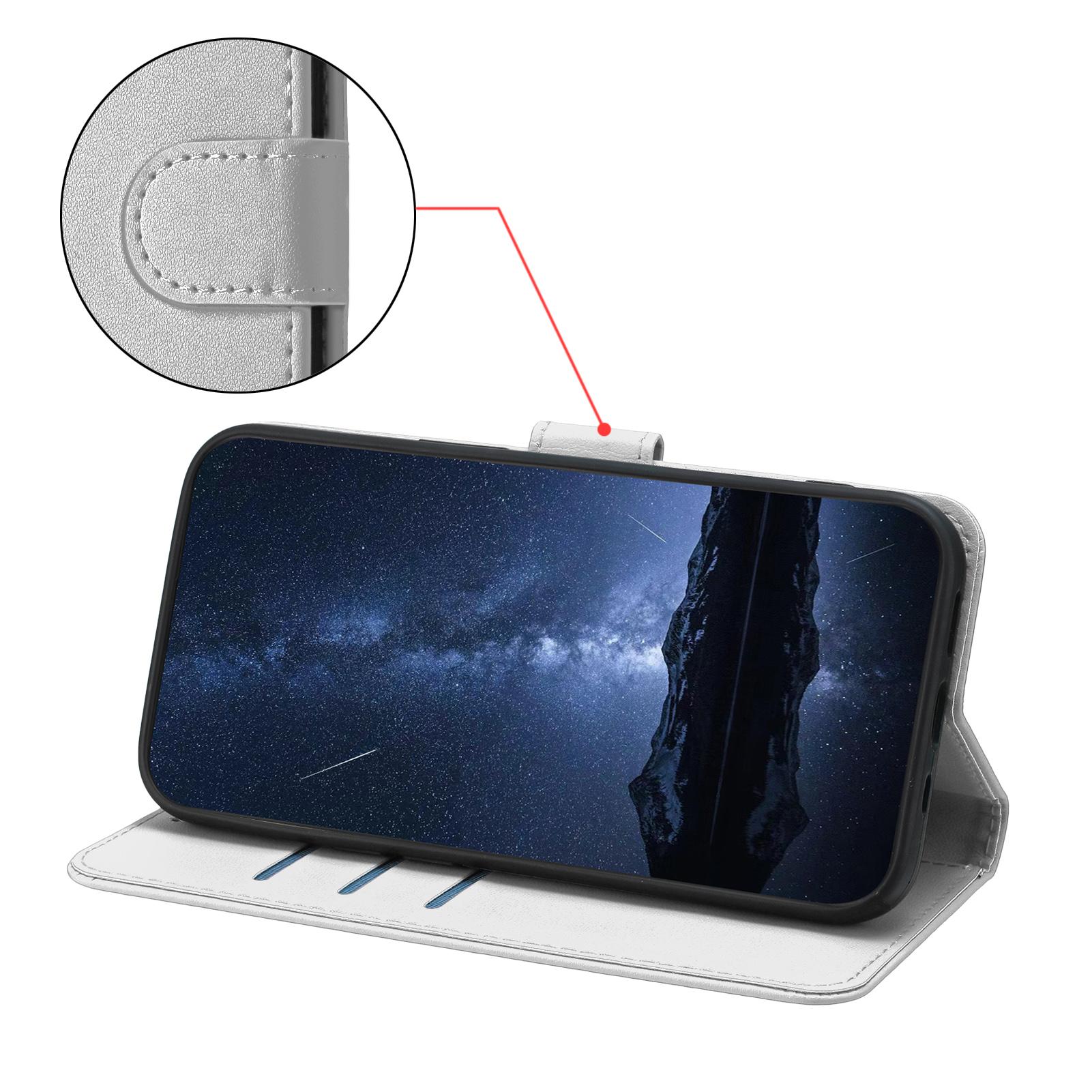 Bild von iPhone 17 Pro Max Lederhülle Geldbörse - Silber