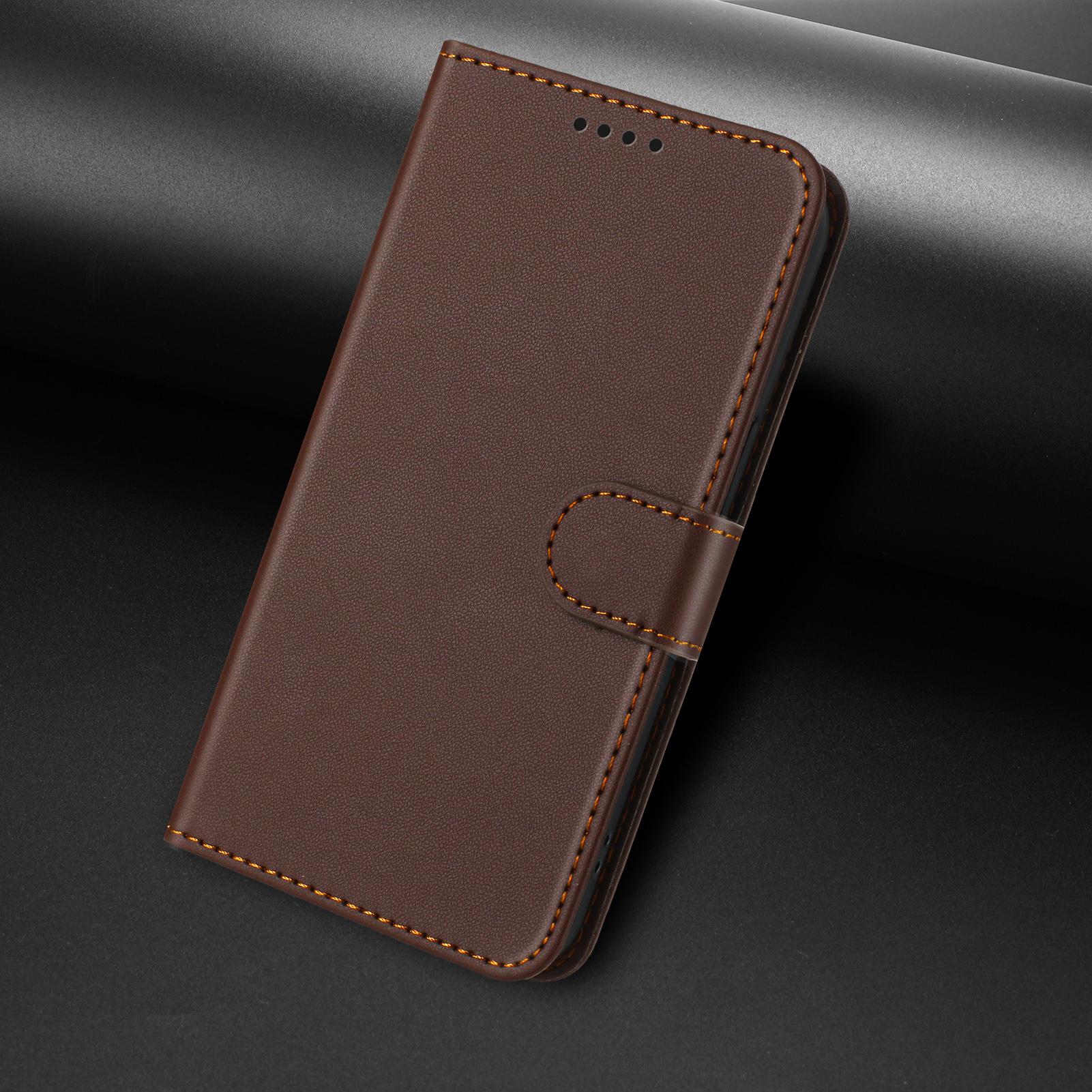 Afbeelding van iPhone 17 Pro Max Leren Hoesje Portemonnee - Bruin