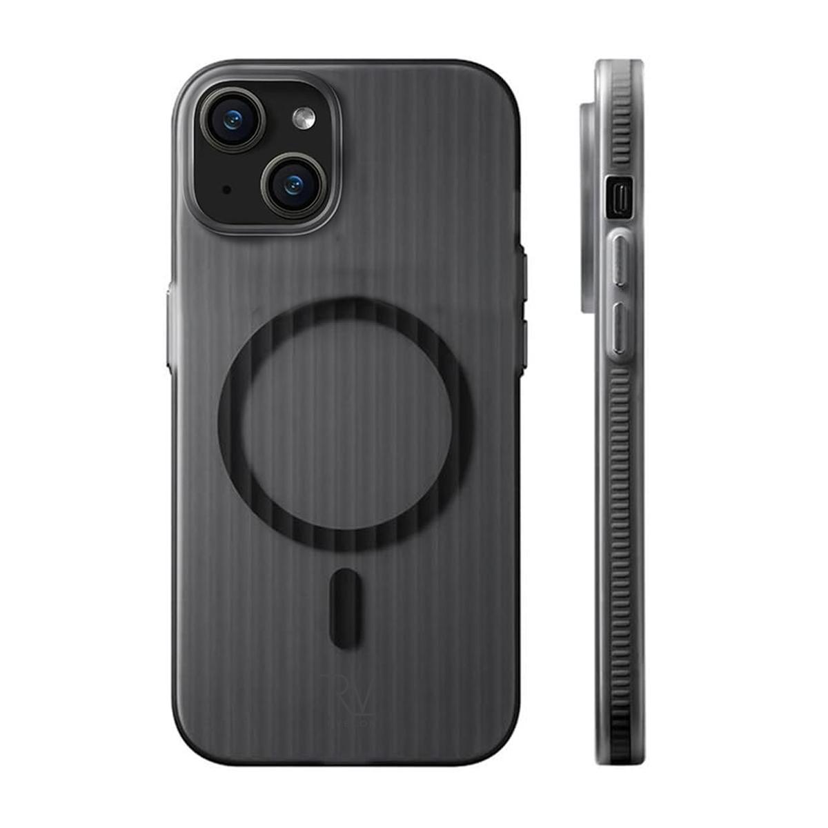 Bild von iPhone 13/14 Handyhülle Wellpappe mit MagSafe von Rvelon - Schwarz