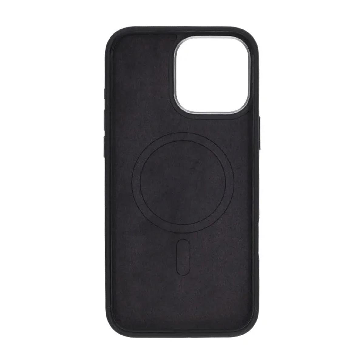 Bild von Handyhülle aus Silikon für iPhone 16 Pro Max - Schwarz mit Kameraschutz