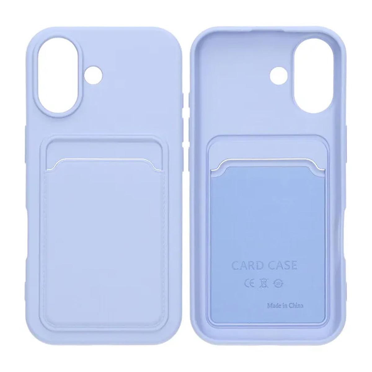 Bild von Handyhülle Silikon mit Kartenhalter für iPhone 17 - Lila