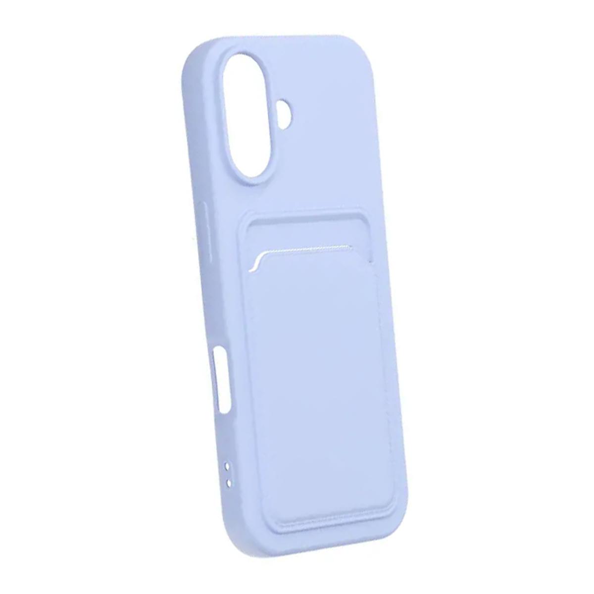 Bild von Handyhülle Silikon mit Kartenhalter für iPhone 17 - Lila