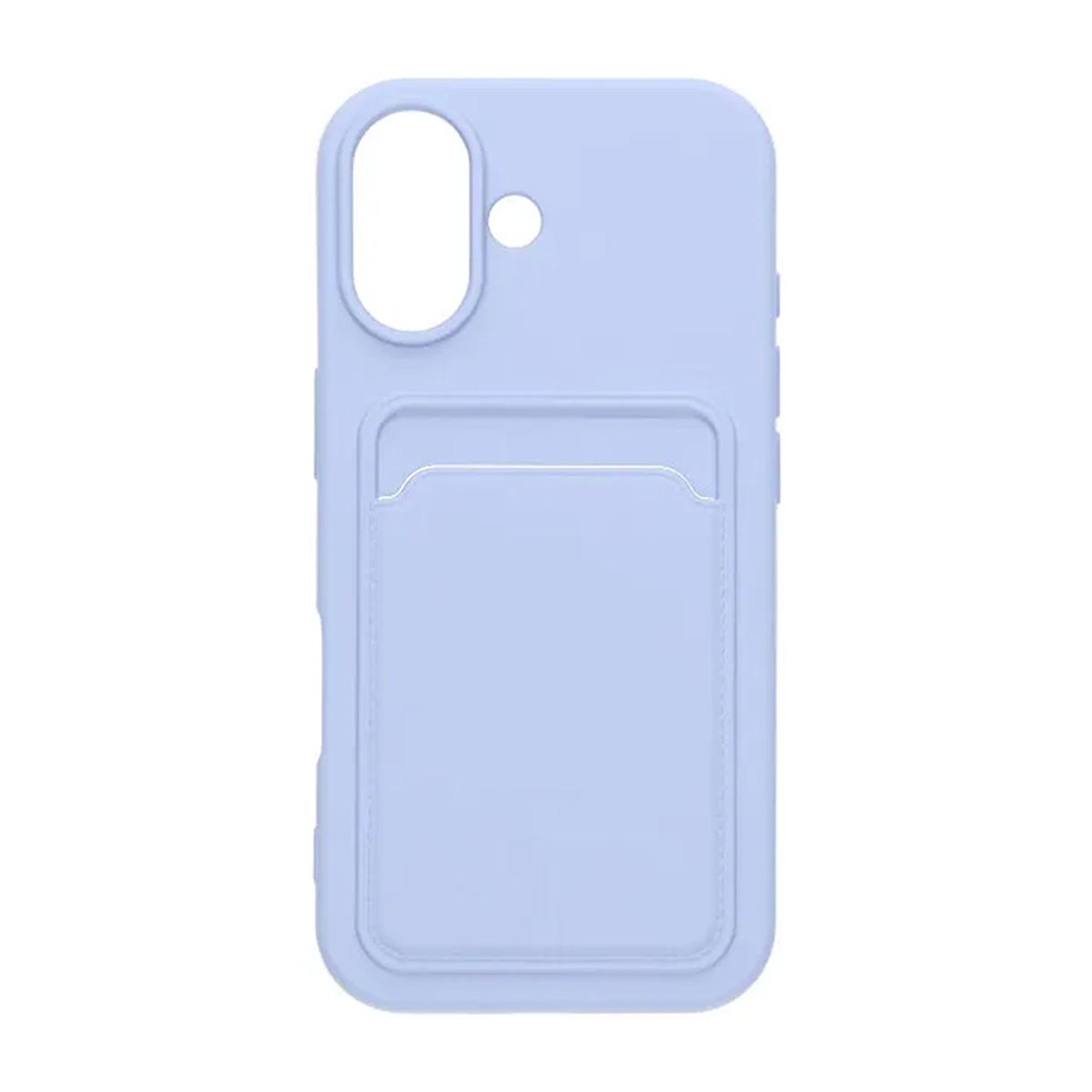 Bild von Handyhülle Silikon mit Kartenhalter für iPhone 17 - Lila