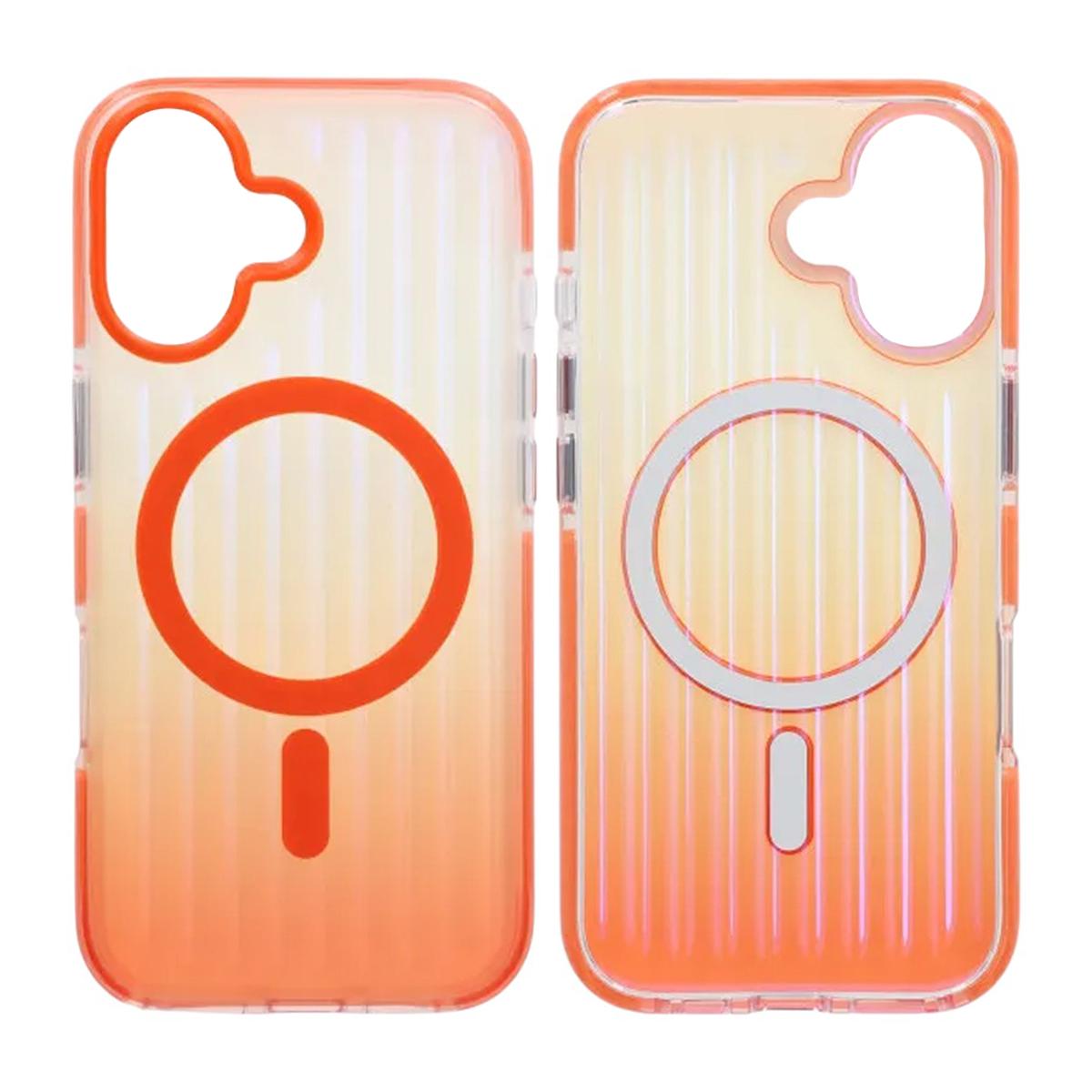 Bild von Gewellte Gradienten-Magnet-Hülle für iPhone 17 in Orange
