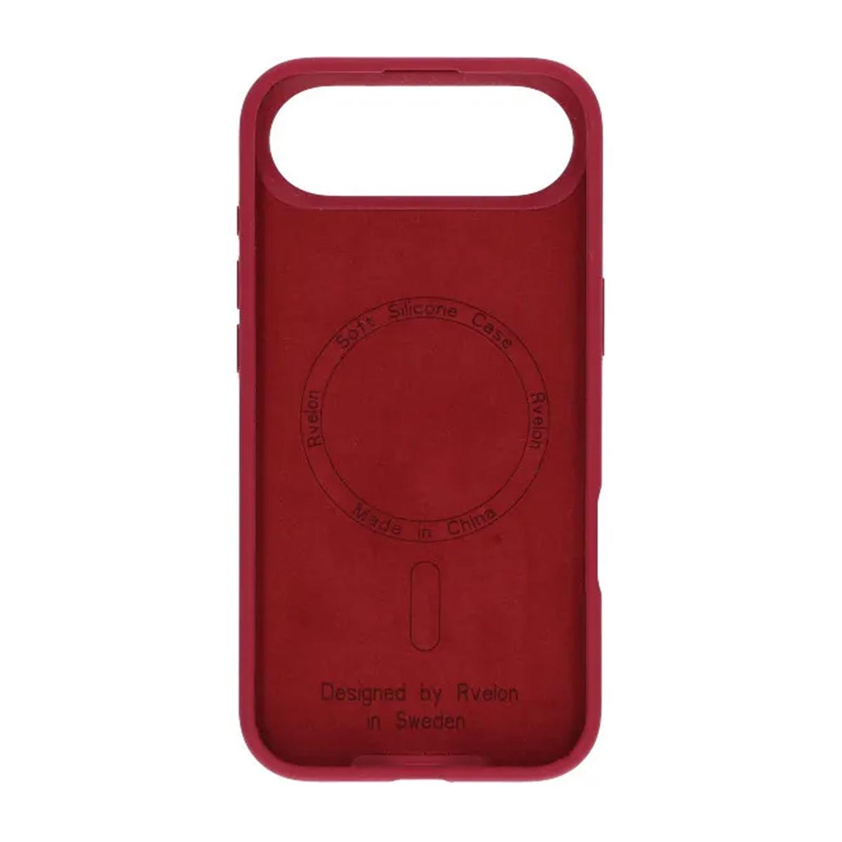 Bild von iPhone Air Hülle - Silikon mit MagSafe in Rvelon Rot