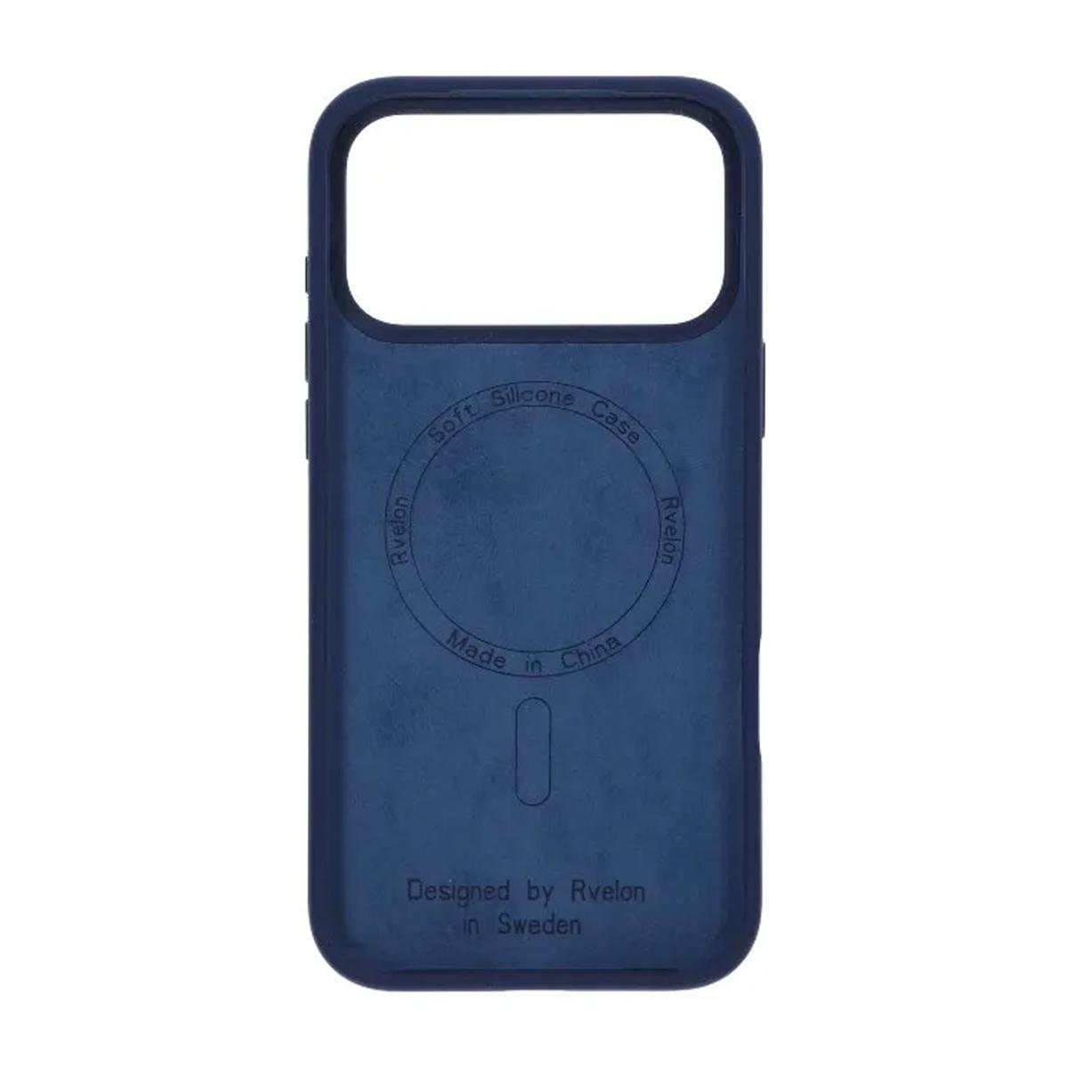 Bild von iPhone 17 Pro Max Hülle - Silikon mit Magsafe Rvelon Dunkelblau