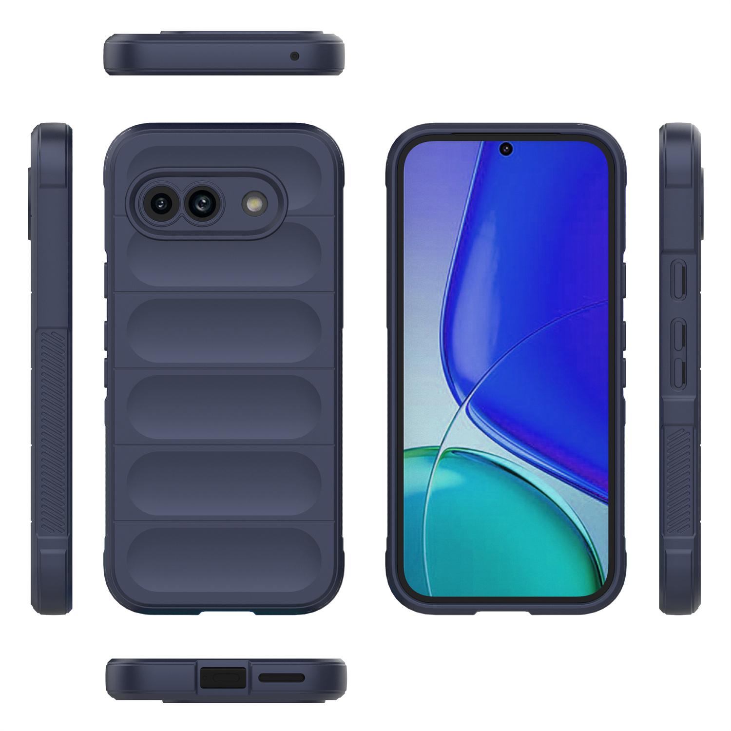 Bild på Google Pixel 9a Stöttåligt Mjukt TPU Skal - Mörkbl