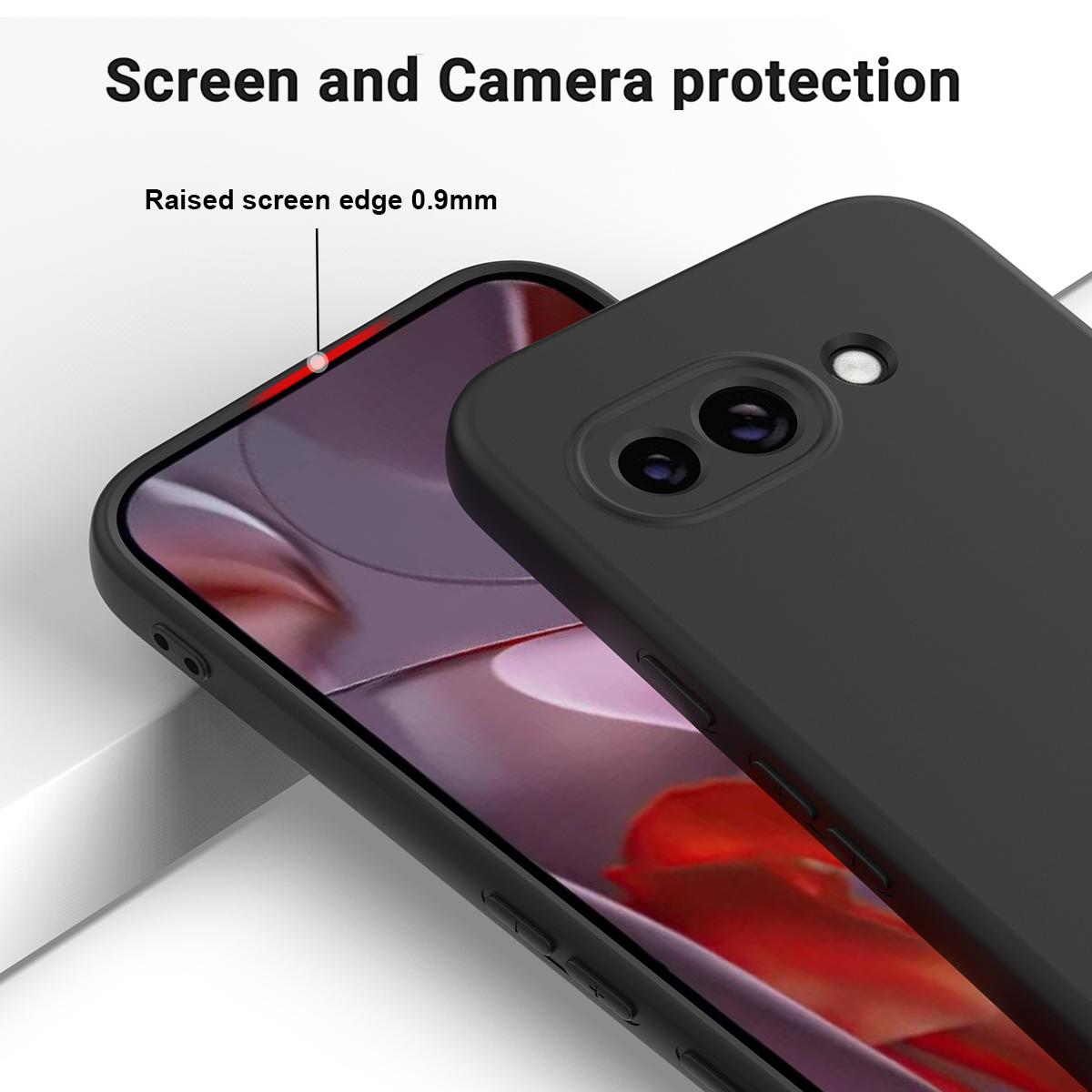 Bild på Google Pixel 9a Silikonskal med Handrem - Svart
