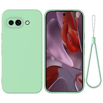 bild på Google Pixel 9a Skal i Silikon med Handrem - Grön