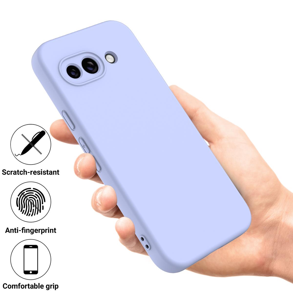 Bild på Google Pixel 9a Silikonskal med Handrem - Lila