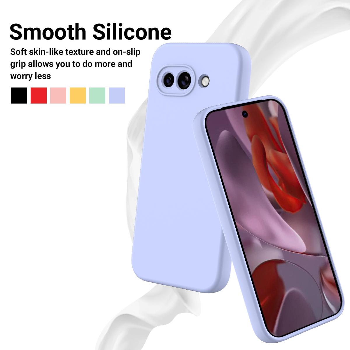 Bild på Google Pixel 9a Silikonskal med Handrem - Lila