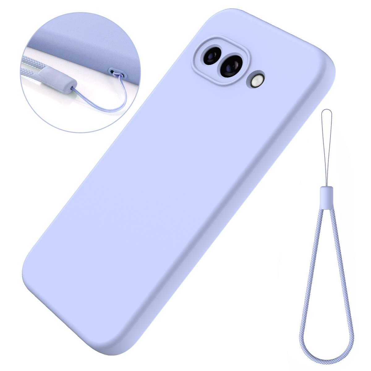 Bild på Google Pixel 9a Silikonskal med Handrem - Lila