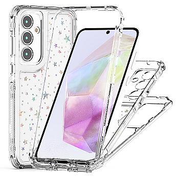 bild på Samsung Galaxy A35 5G Skal Akryl TPU Transparent Stjärnor