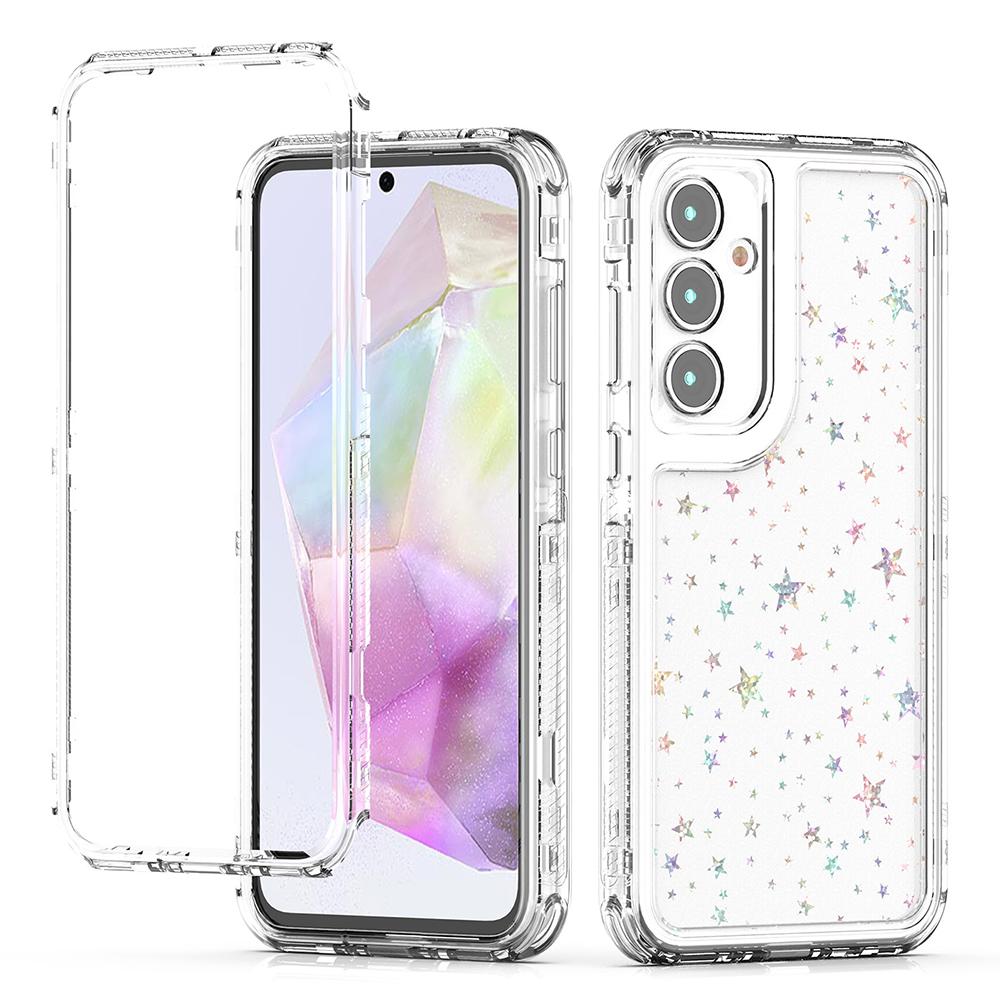 Bild på Samsung Galaxy A35 5G Skal Akryl TPU Transparent Stjärnor