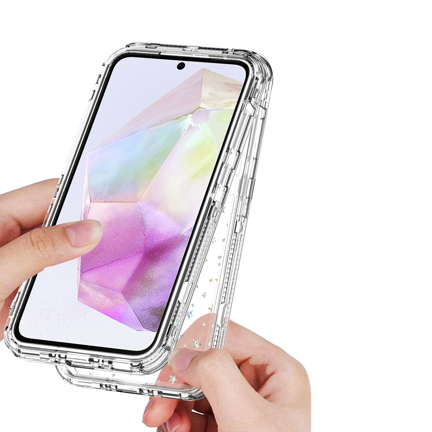 Bild på Samsung Galaxy A35 5G Skal Akryl TPU Transparent Stjärnor