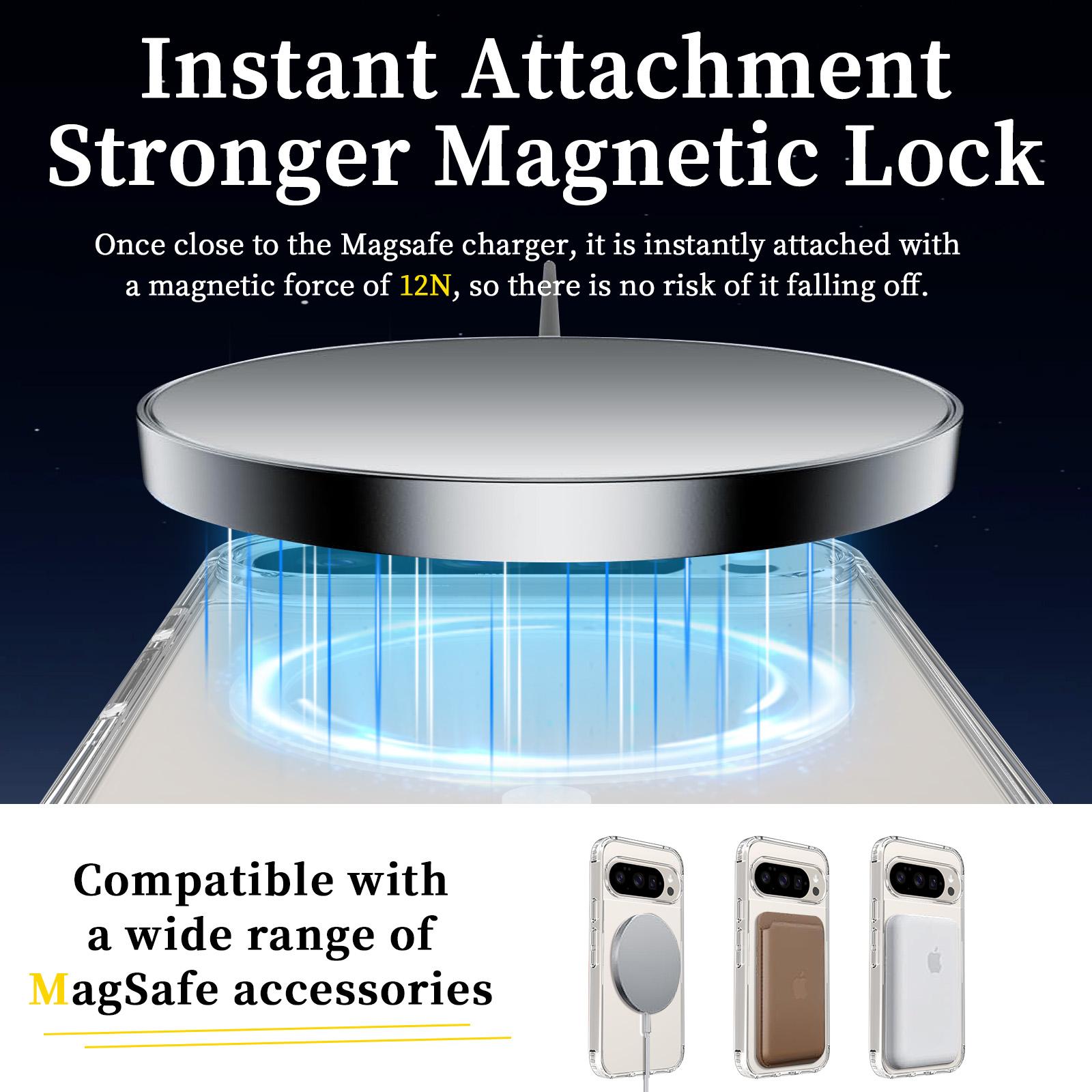 Bild von Google Pixel 10/9 Pro Magnetische Kratzfeste Hülle 2,0 mm TPU+PC