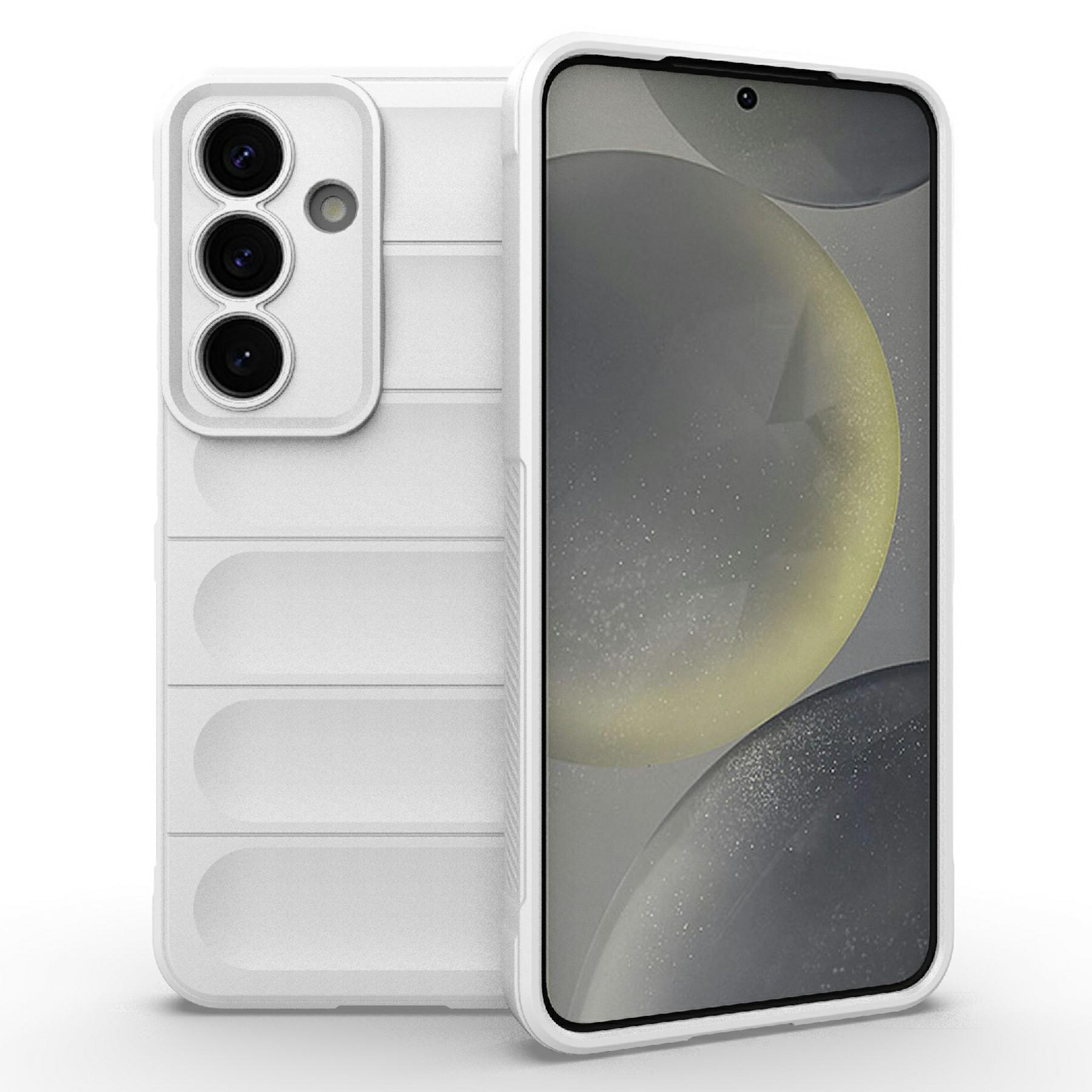 Bild på Samsung Galaxy A35 5G Stöttåligt Mjukt TPU Skal - Vit