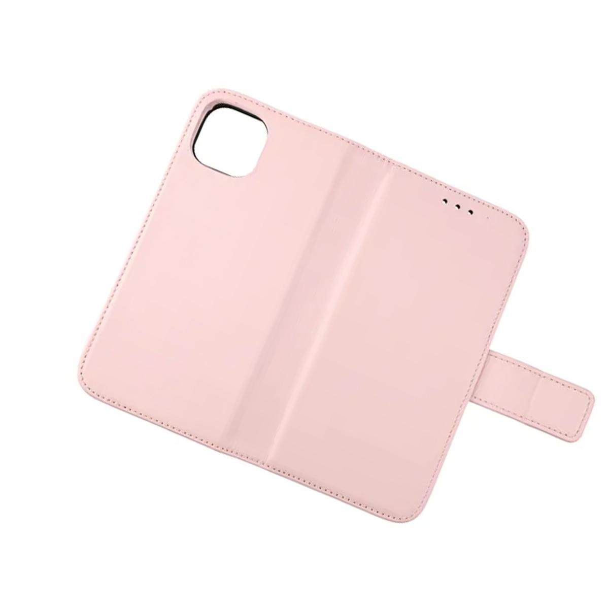 Bild på iPhone 13 Plånboksfodral Läder Rvelon - Rosa
