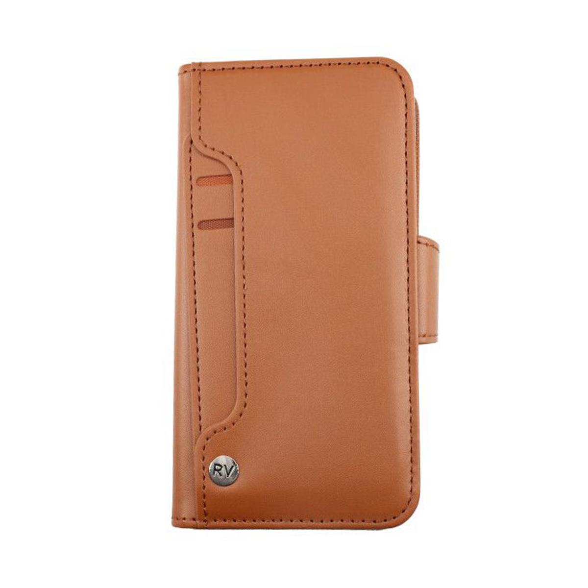 Bild på iPhone 13 Plånboksfodral Extra Kortfack Rvelon - Guldbrun