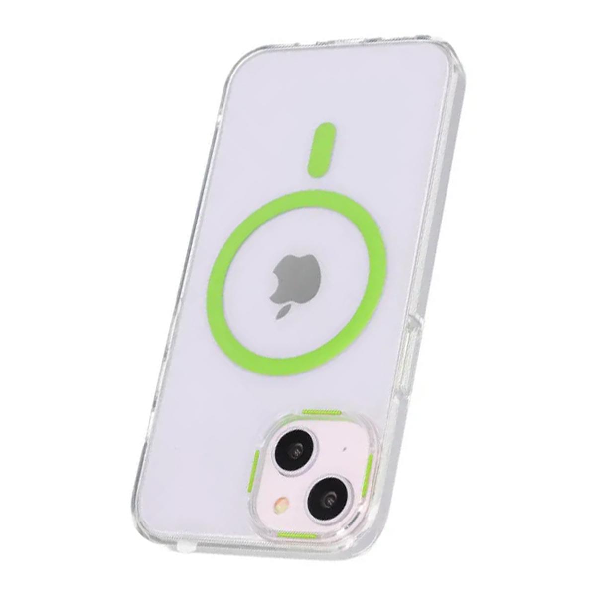 Afbeelding van iPhone 13/14 Schokbestendige Telefoonhoes met Magsafe - Groen