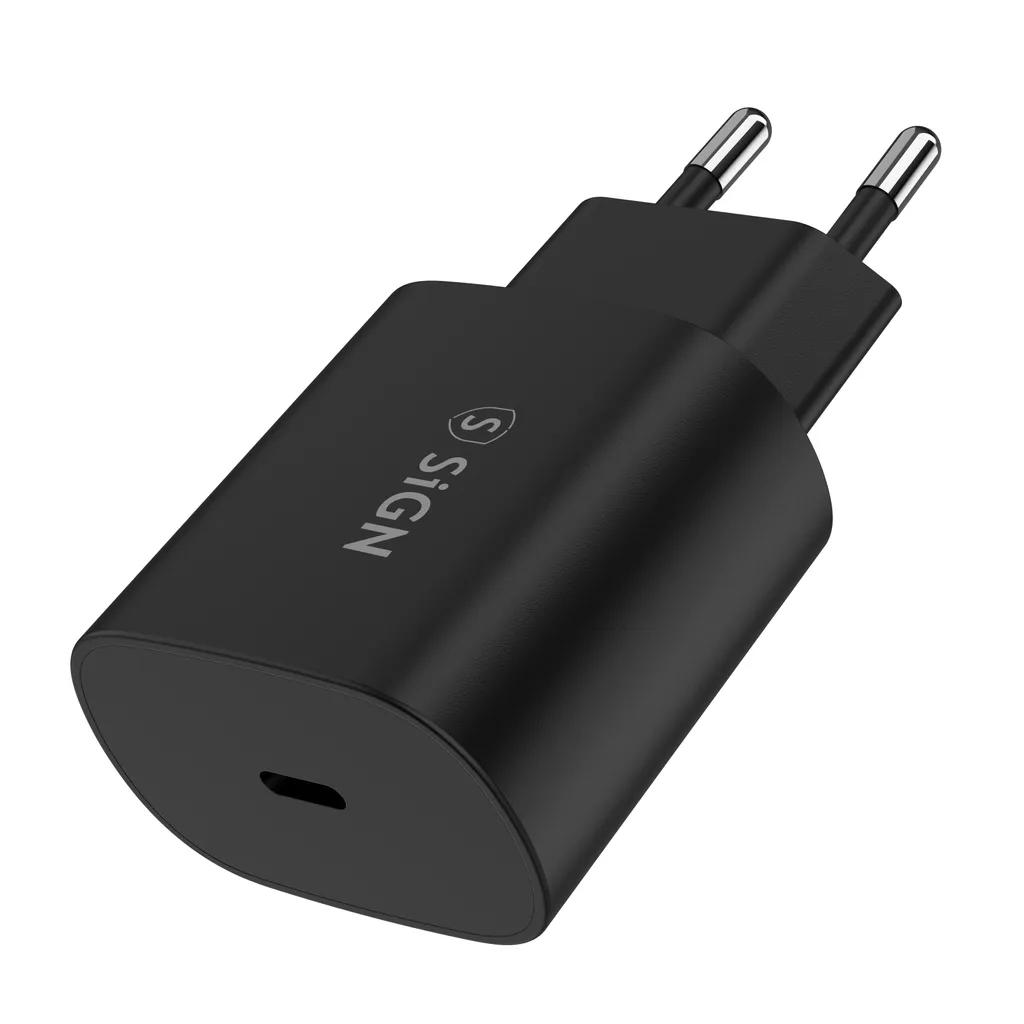 Zdjęcie produktu SiGN Szybka Ładowarka USB-C 25W 3A - Czarna
