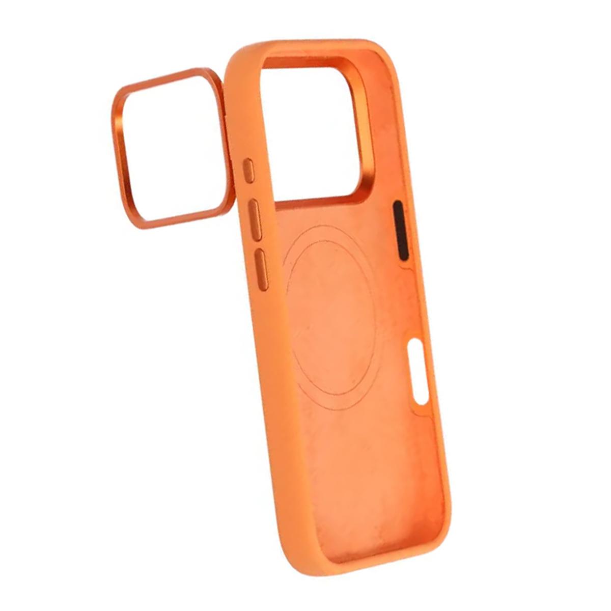 Bild på Mobilskal Silikon Magsafe och Statv iPhone 17 Pro - Orange